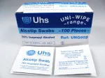 Sterets pre-injection swabs contain a viscose swab impregnated with isopropyl alcohol. Used for pre-injection site cleansing, 70% isopropyl alcohol has disinfectant properties which cleanses and lowers the skin bacteriological count prior to injections. Ensures greater adhesion for dressings Isopropyl-alcohol based skin swab 100 individually wrapped swabs per box.